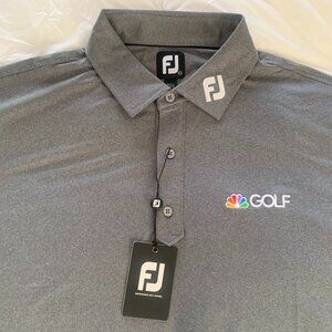 FootJoy Solid Heather Short-Sleeved Lisle Golf Shirt
